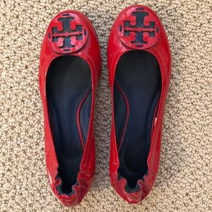 Tory Burch Red Ballet Flat (Size 6)